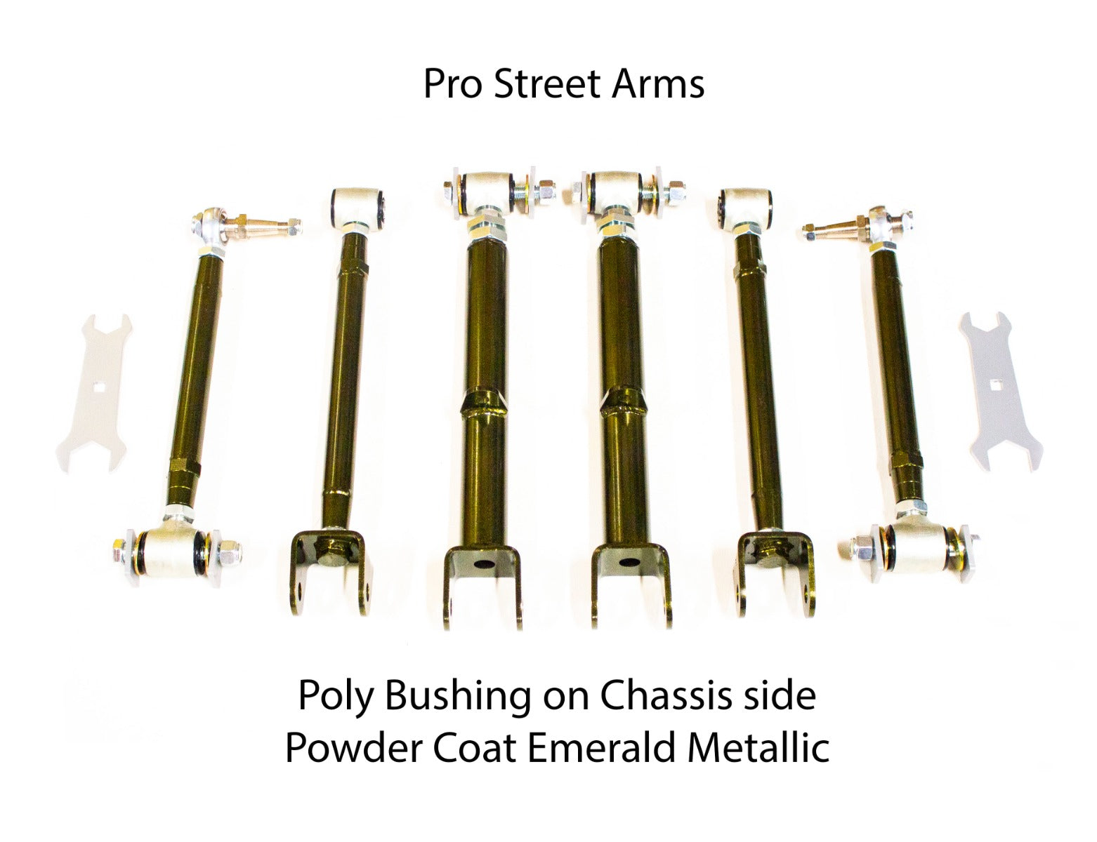 MX83 Rear Adjustable Arms - Pro Street - Emerald – Xcessive