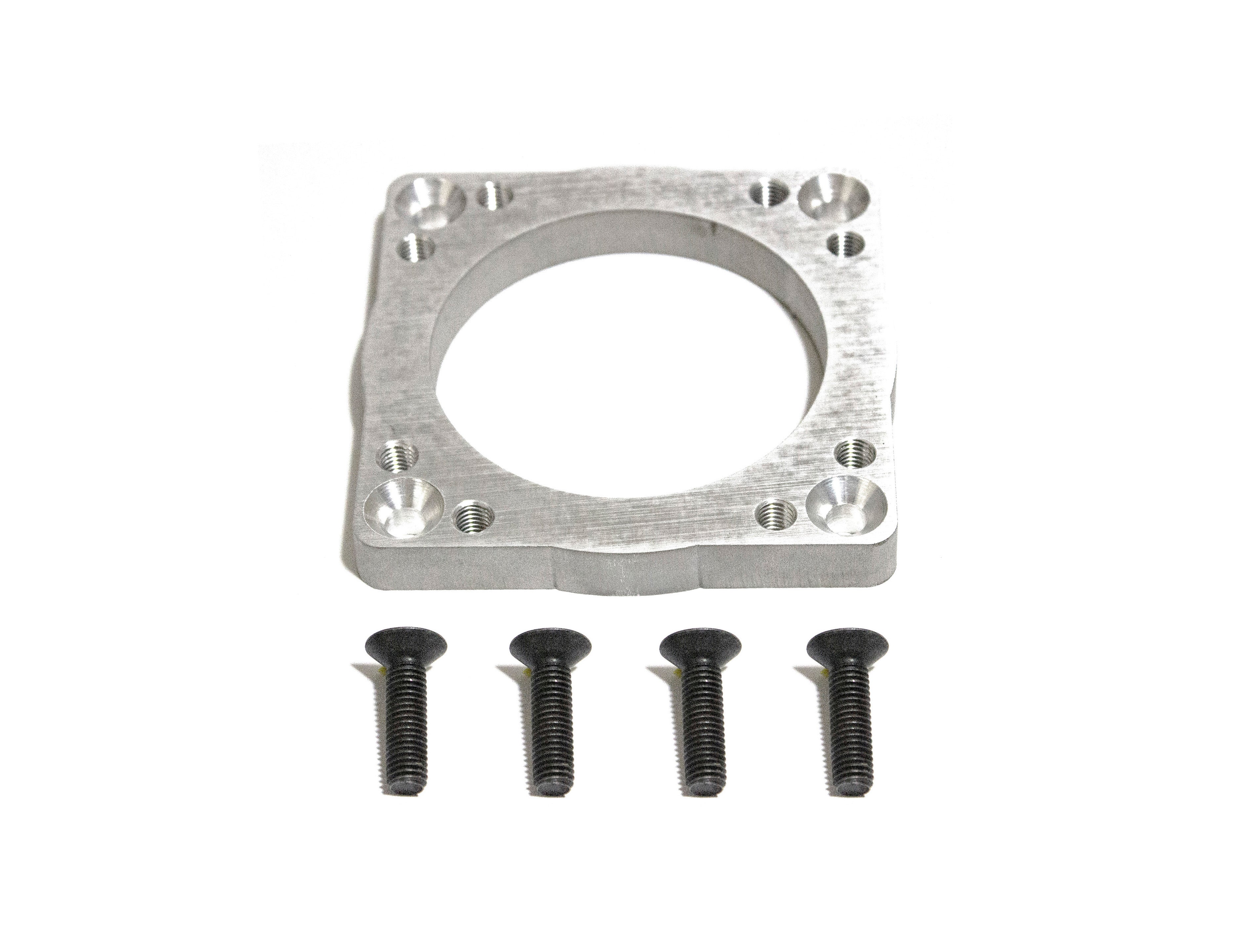 Brida adaptadora del cuerpo del acelerador del Ford 5.0 a la admisión del Q45