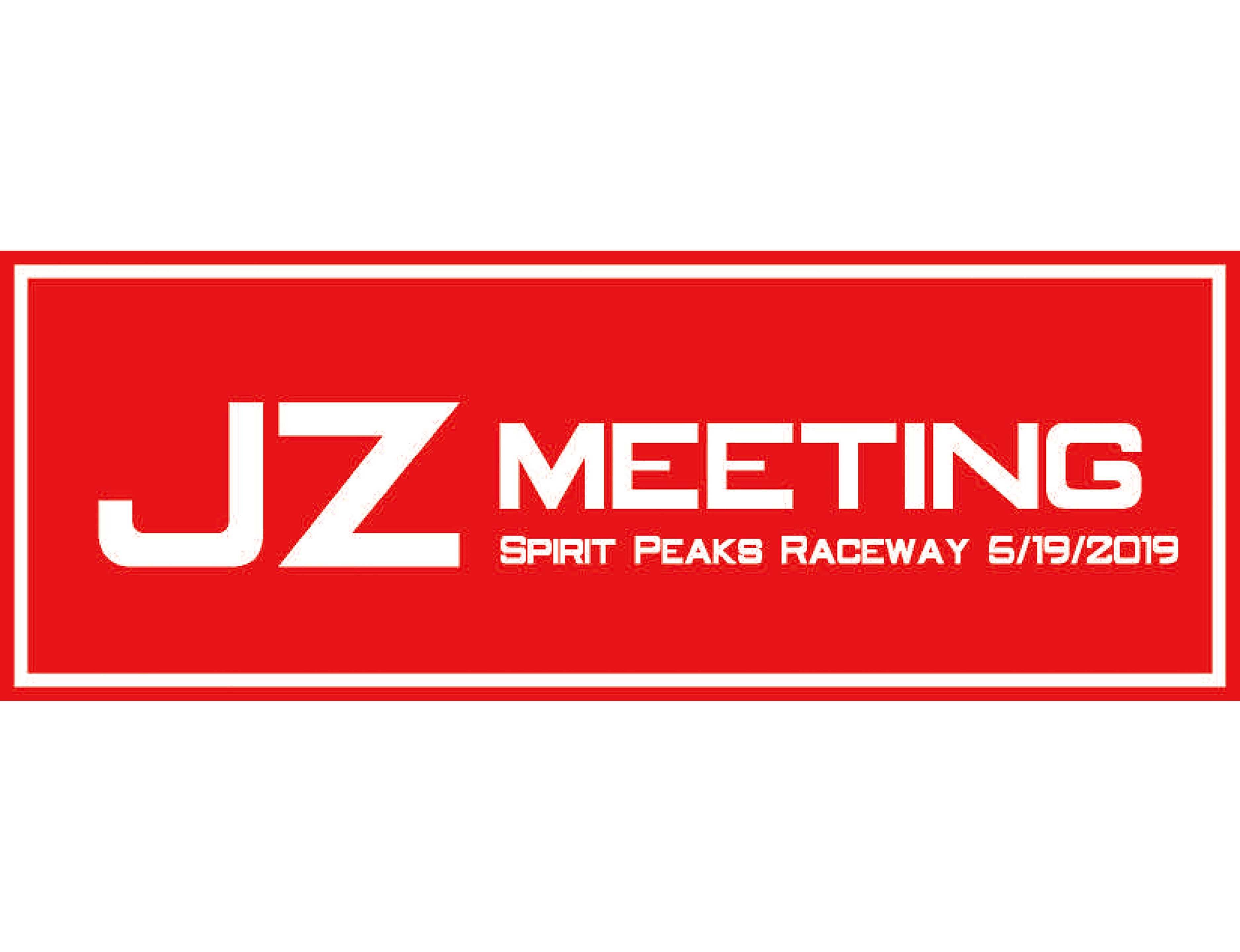 2019 JZ Meeting Decal - Red