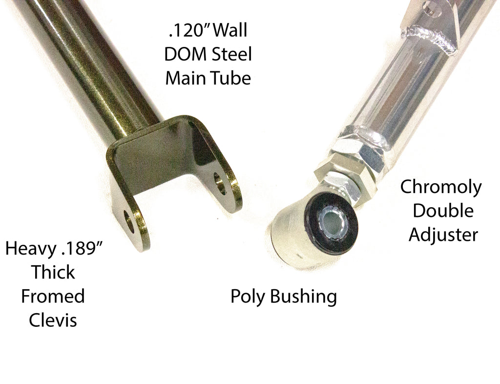 JZX90/100 Rear Adjustable Arms - Pro Street - Chrome