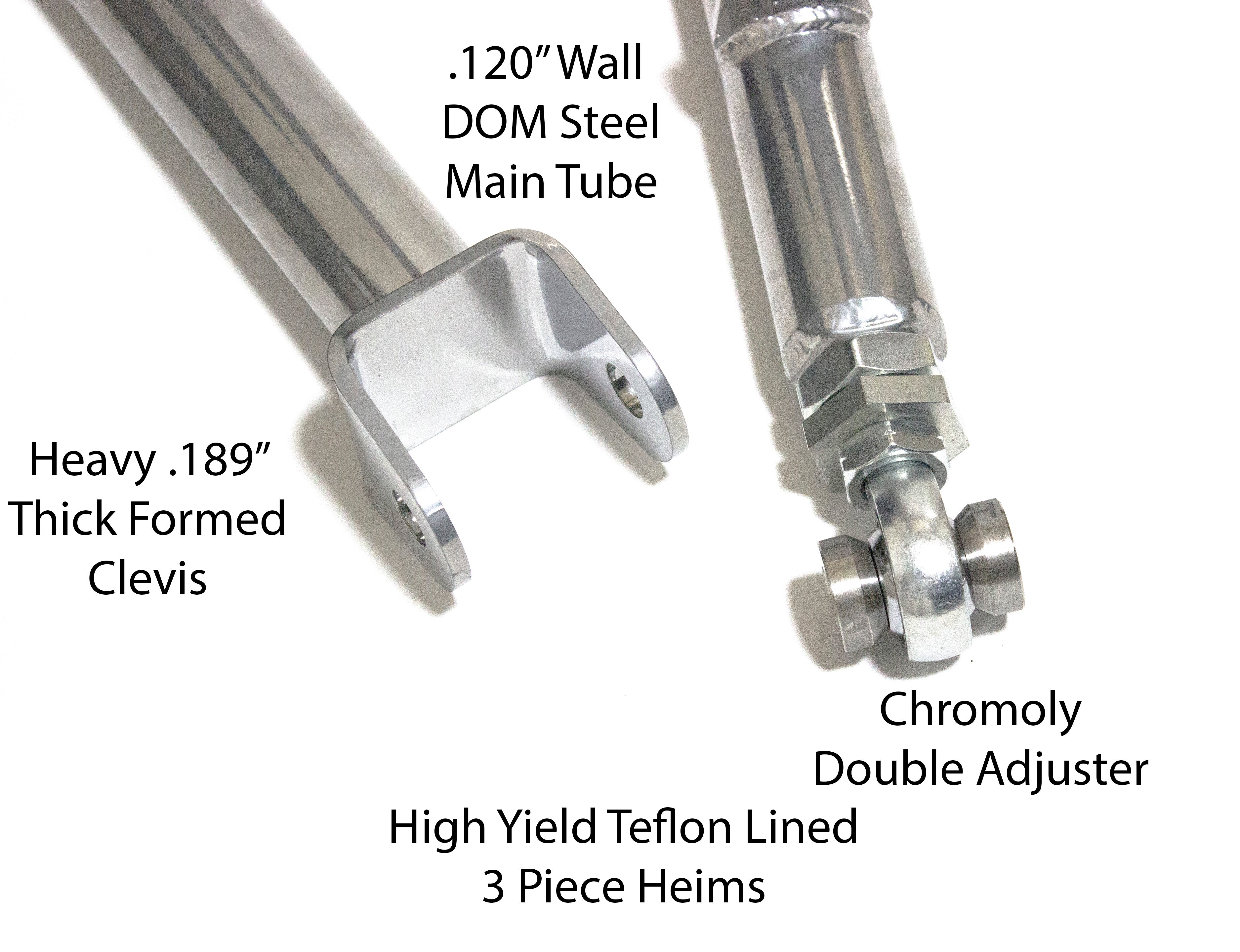 JZX90/100 Rear Adjustable Arms - Pro Comp - Chrome