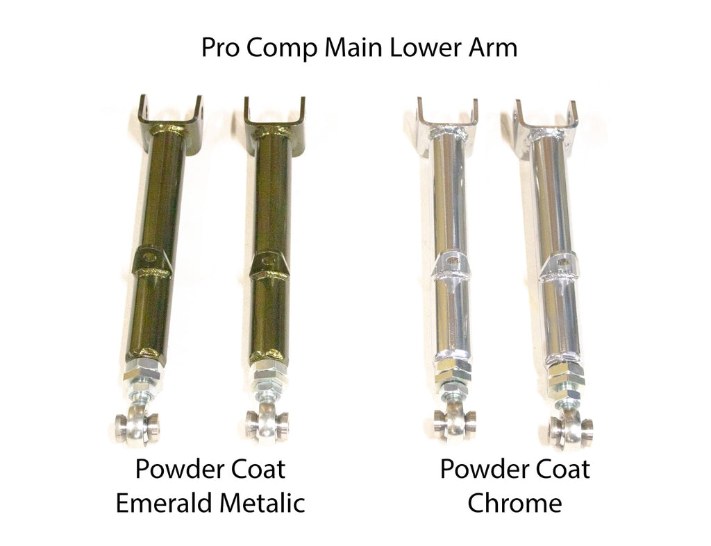 JZX90/100 Rear Adjustable Arms - Pro Comp - Chrome