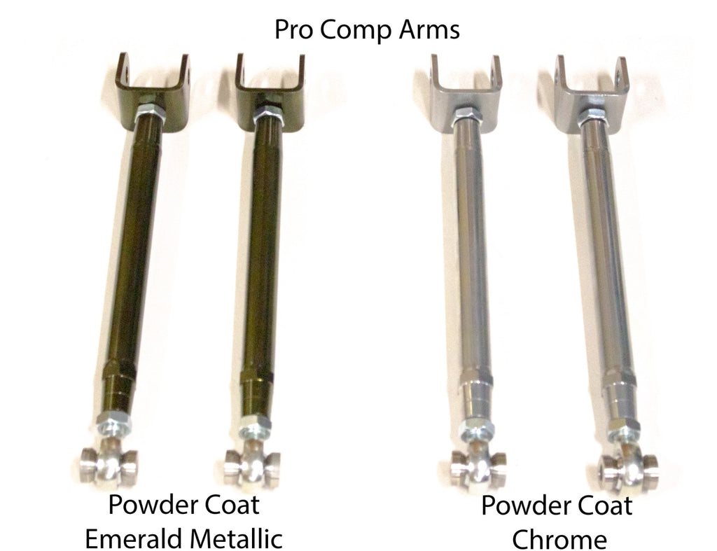 JZX90/100 Rear Adjustable Arms - Pro Comp - Chrome