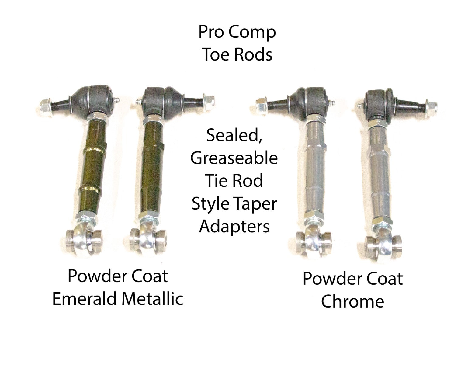 JZX 90/100 Toe Rods - Pro Comp - Emerald – Xcessive Manufacturing