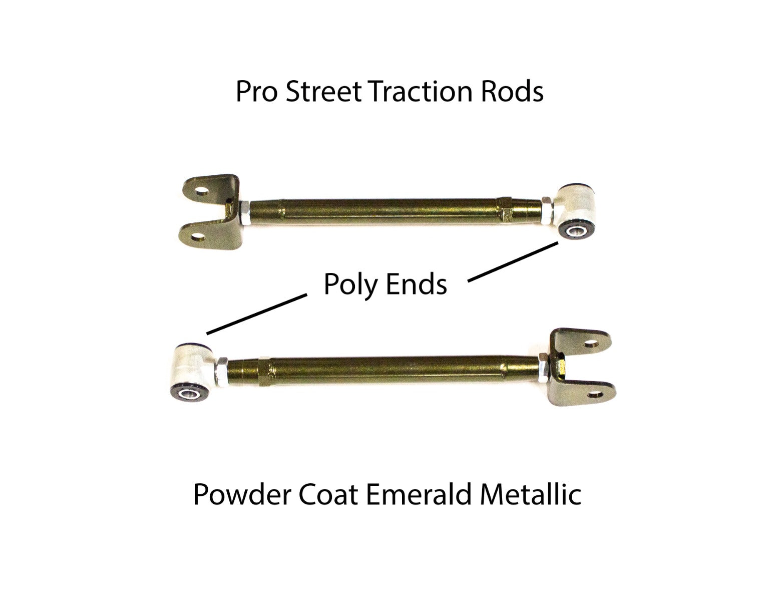MX83 Rear Adjustable Arms - Pro Street - Emerald