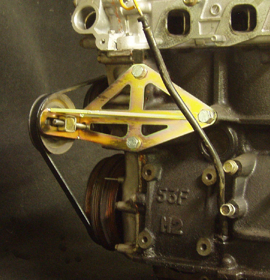 KA24DE Power steering and AC delete – Xcessive Manufacturing
