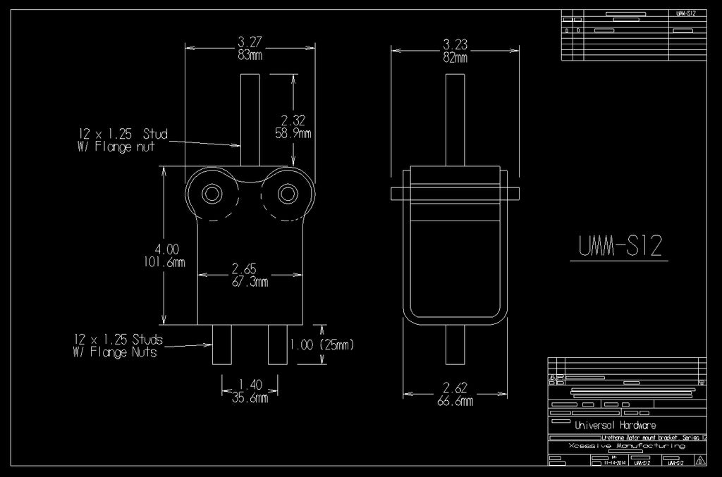 Soporte de motor de uretano GS300/IS300 - Serie 12