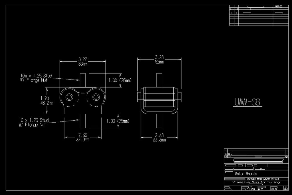 Urethane Motor Mount - UH-UMM-S8